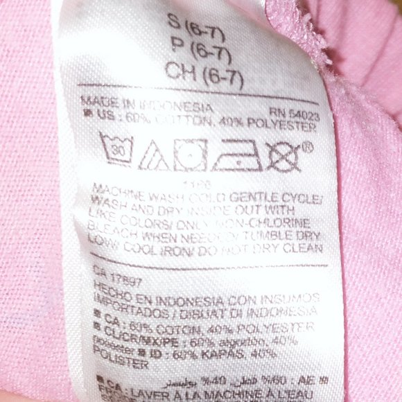 Old Navy Pink Cheer / Peace Sign Shorts in Girls size 6/7 Small - Picture 6 of 6